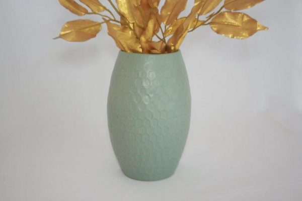 Stoneware Hammering Madal Design Flower vase