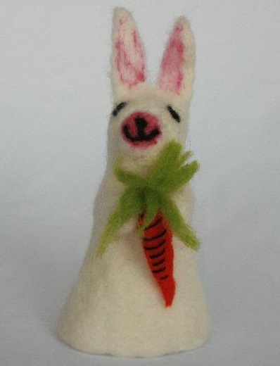 Rabbit with Carrot Egg Cover
