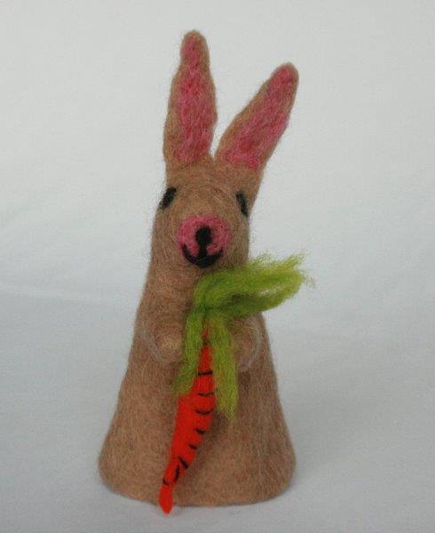 Rabbit with Carrot Egg Cover