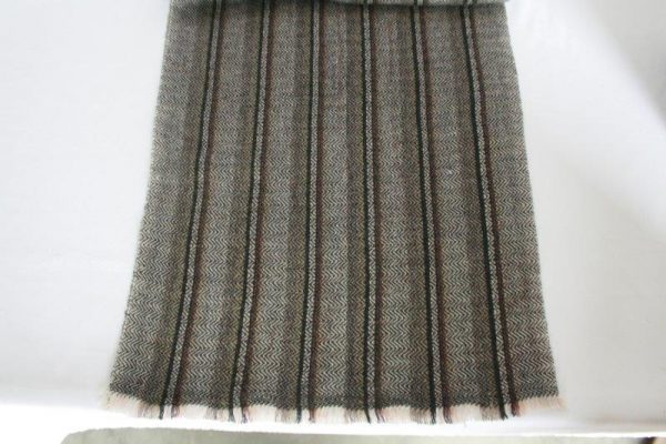 Woolen Stripe Half Shawl