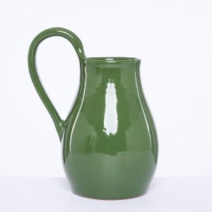 Ceramic vase, Single colour vase with handle