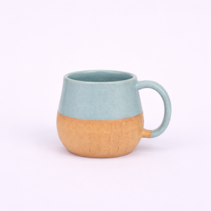 Ceramic, Bottom Hammered-Unglazed mug