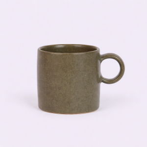 ceramic, top handled mug