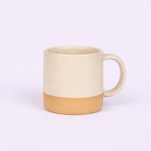 ceramic, Bottom-Unglazed Cylindrical Mug