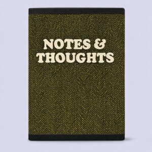 handmade, Olive Notes Notebook