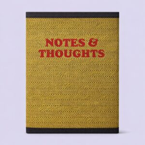 handmade, lokta paper, Mustard Notes Notebook