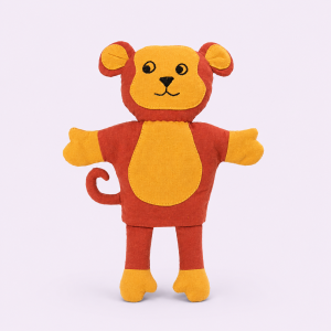 Monkey Hand Puppet, hand puppet, sustainable, ethical, handmade, eco friendly, children, play, educational, gifting