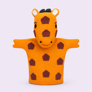 Giraffe Hand Puppet, hand puppet, sustainable, ethical, handmade, eco friendly, children, play, educational, gifting