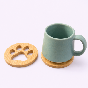 Circle Paw Design Tea Coaster, sustainable, ethical, table accessories, handmade, eco friendly, coffee mugs, dining