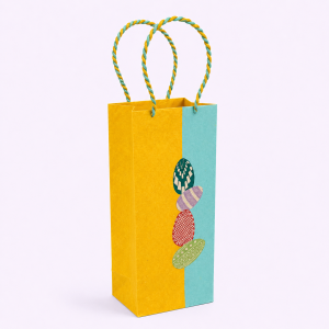 Egg Design Wine Bag, handmade, ethical, sustainable, eco friendly, wine bag, gifting