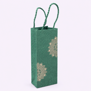 Mandala Design Wine Bag, handmade, ethical, sustainable, eco friendly, wine bag, gifting