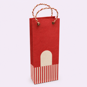 Stripped Design Wine Bag, handmade, ethical, sustainable, eco friendly, wine bag, gifting