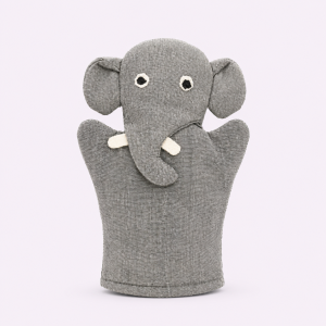 Elephant Hand Puppet, hand puppet, sustainable, ethical, handmade, eco friendly, children, play, educational, gifting