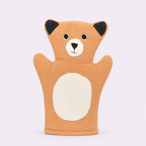 Bear Hand Puppet, hand puppet, sustainable, ethical, handmade, eco friendly, children, play, educational, gifting