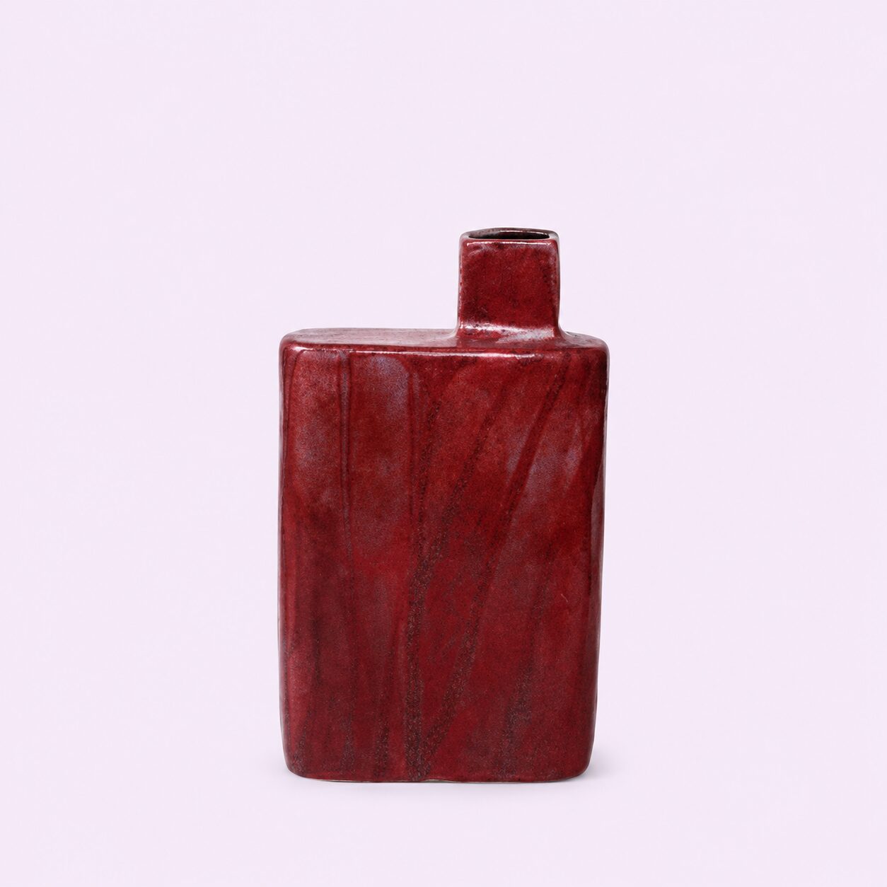 Raku Cube Vase | Handmade Ceramic Vase Nepal
