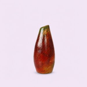 Handmade Luster Raku bud shaped vase from Nepal, flower vase for gift