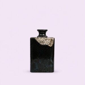 Handmade Luster Raku Tower Chipped Vase from Nepal