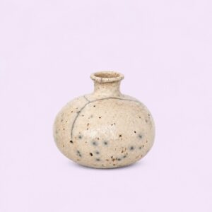 raku ceramic flower vase